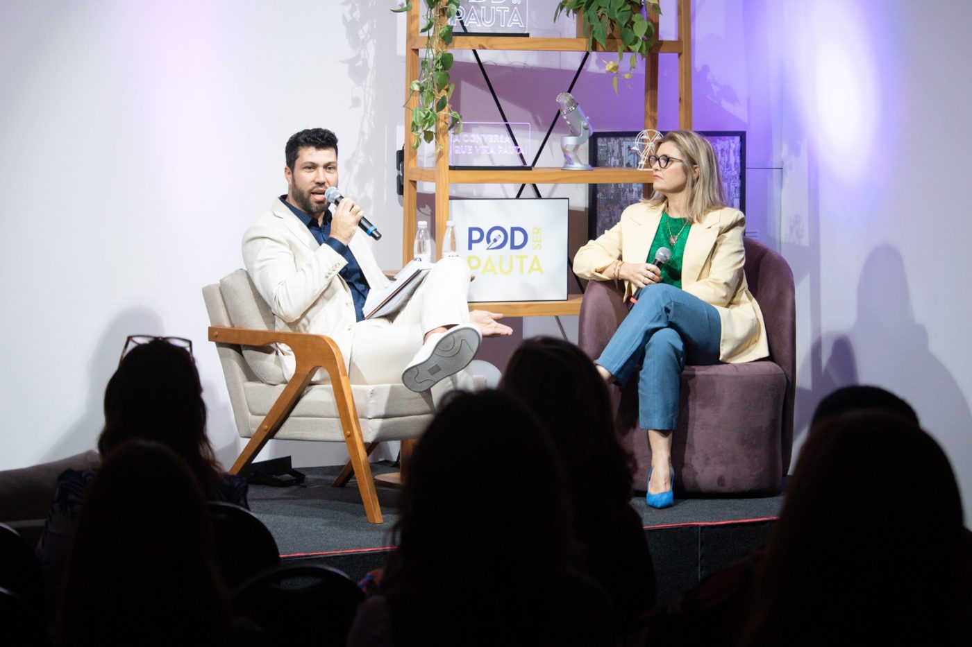 Talk no palco da edição 2025 com a plateia